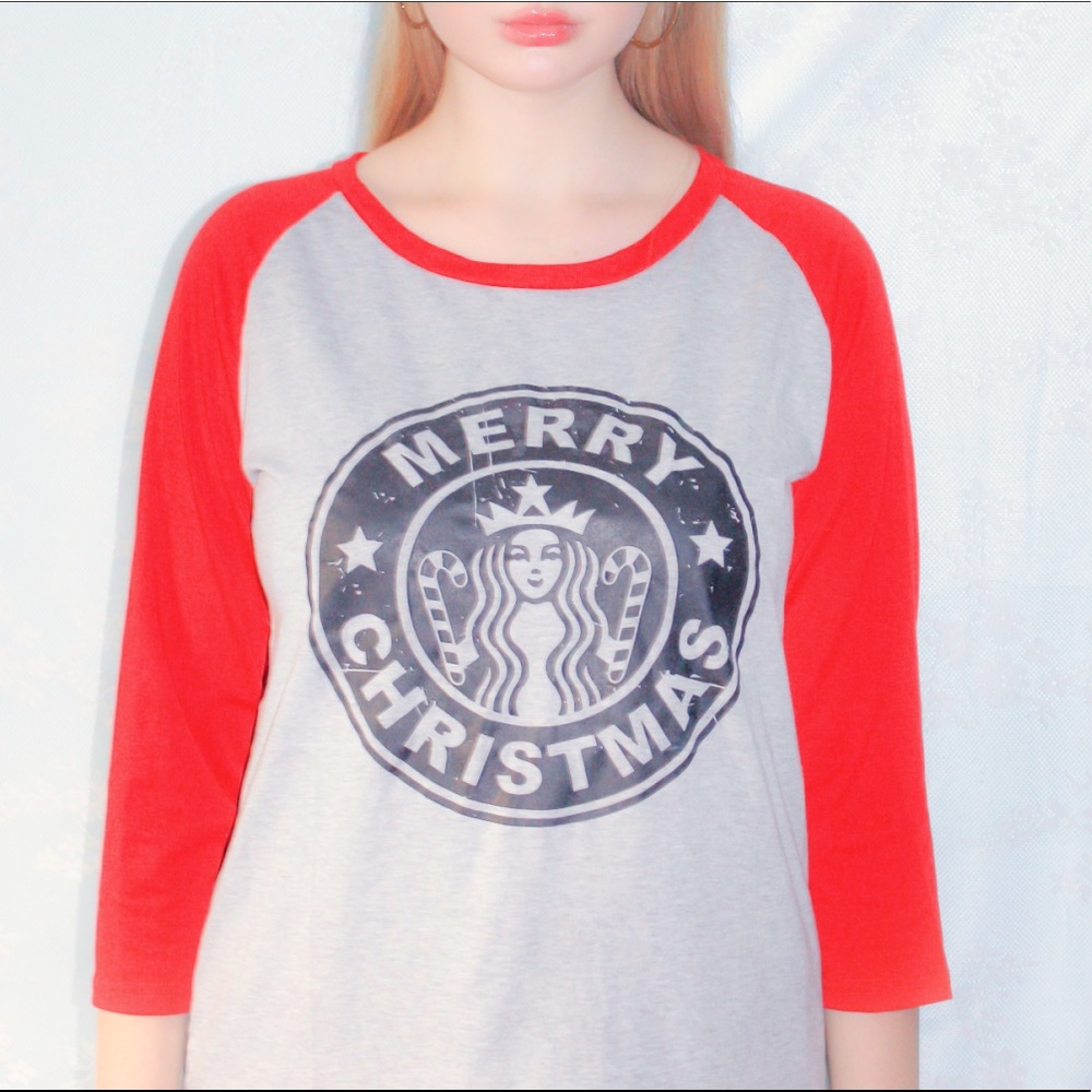 MERRY CHRISTMAS STARBUCKS SHIRT